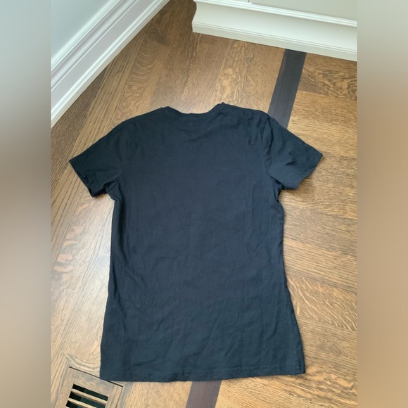 BARBIE X JAYNE FASHION Glitter Pink Scoop Neck Black T-Shirt Women’s Size Small - Picture 9 of 13